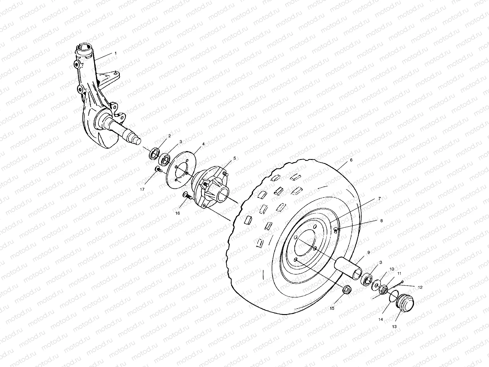 FRONT WHEEL - A00BA38CA (4954835483B003) | FRONT WHEEL - A00BA38CA (4954835483B003)