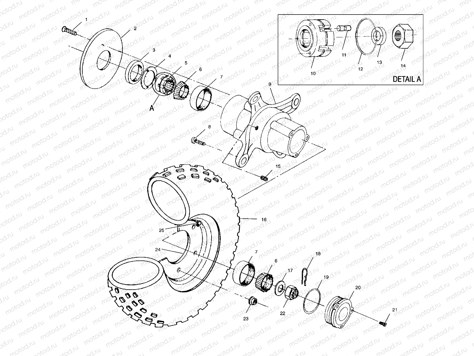 FRONT WHEEL - A00BG50AA (4954855485B007) | FRONT WHEEL - A00BG50AA (4954855485B007)
