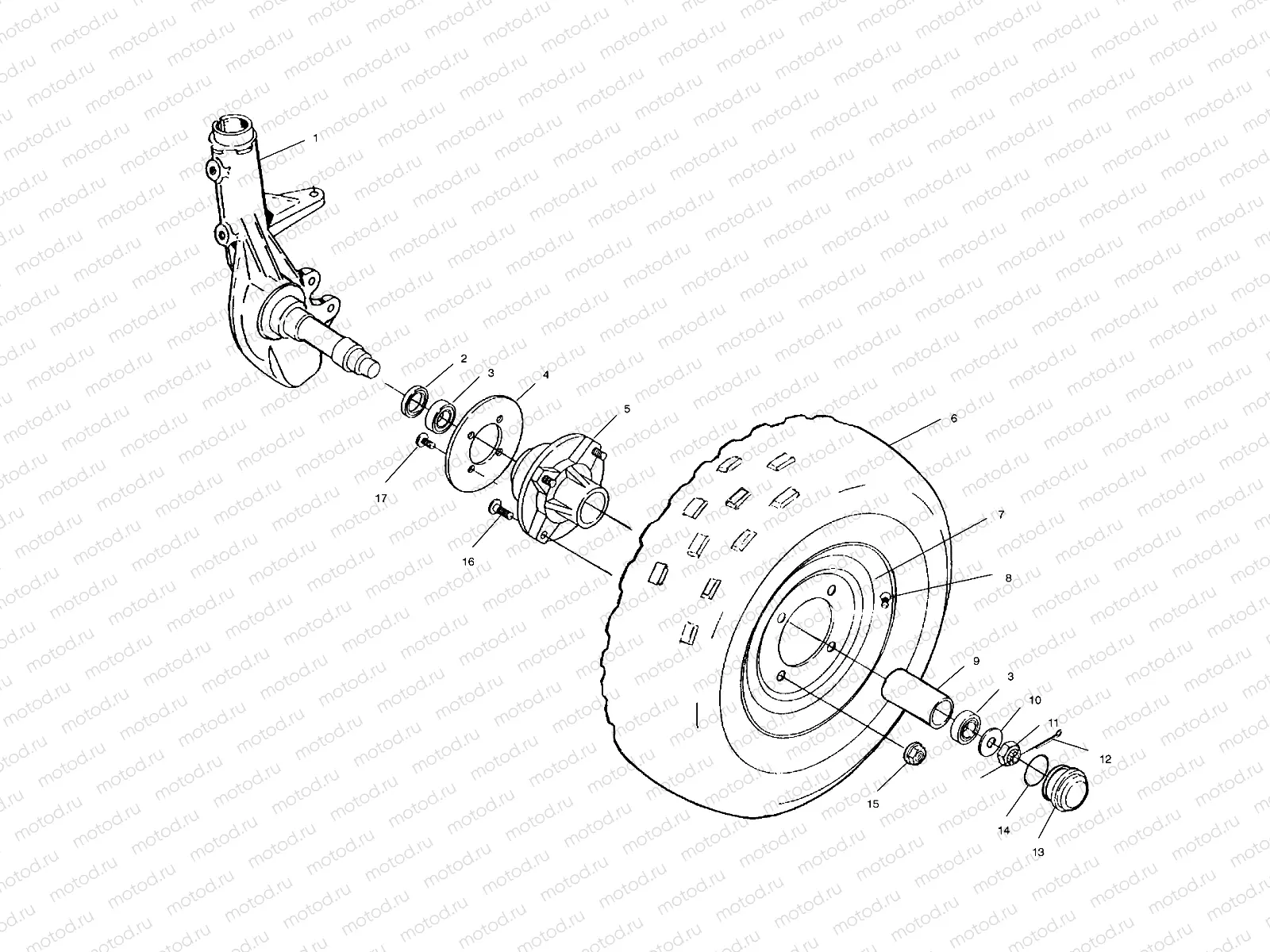 FRONT WHEEL - A00CB32AA (4949354935B004) | FRONT WHEEL - A00CB32AA (4949354935B004)