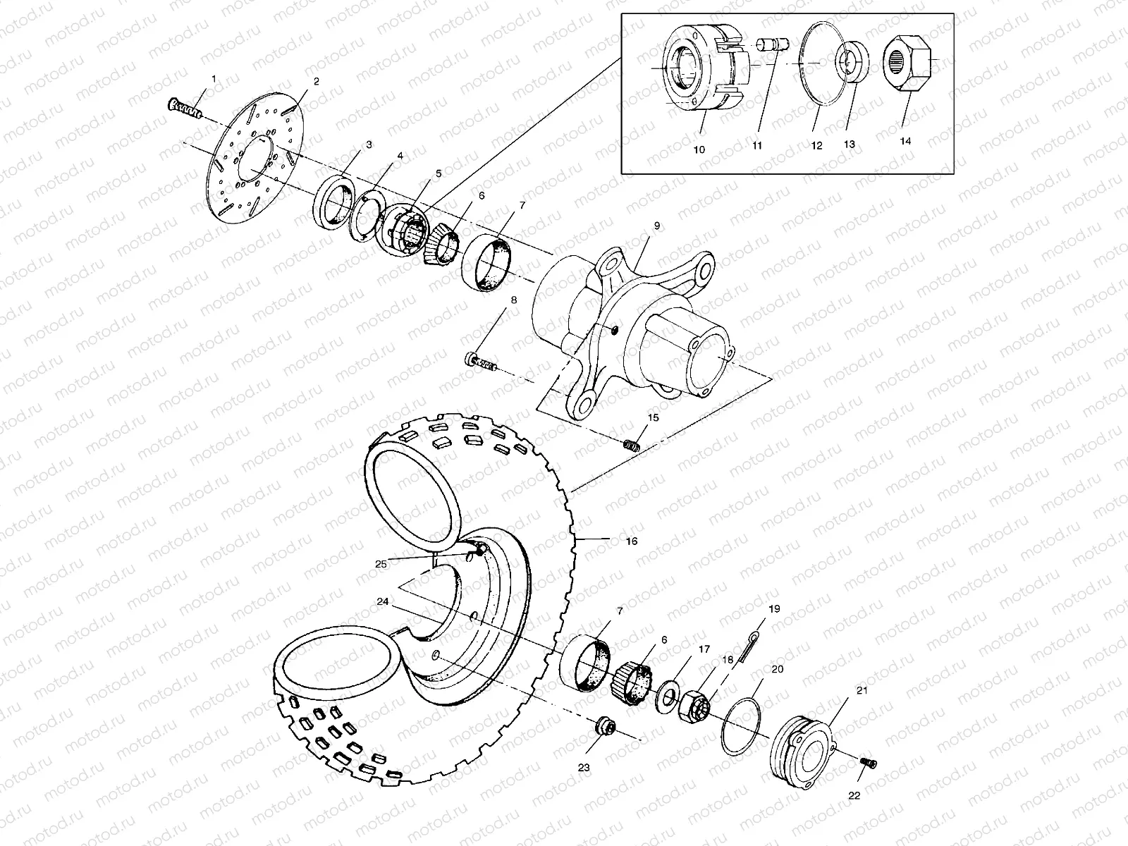 FRONT WHEEL - A00CD50AA (4954885488B006) | FRONT WHEEL - A00CD50AA (4954885488B006)