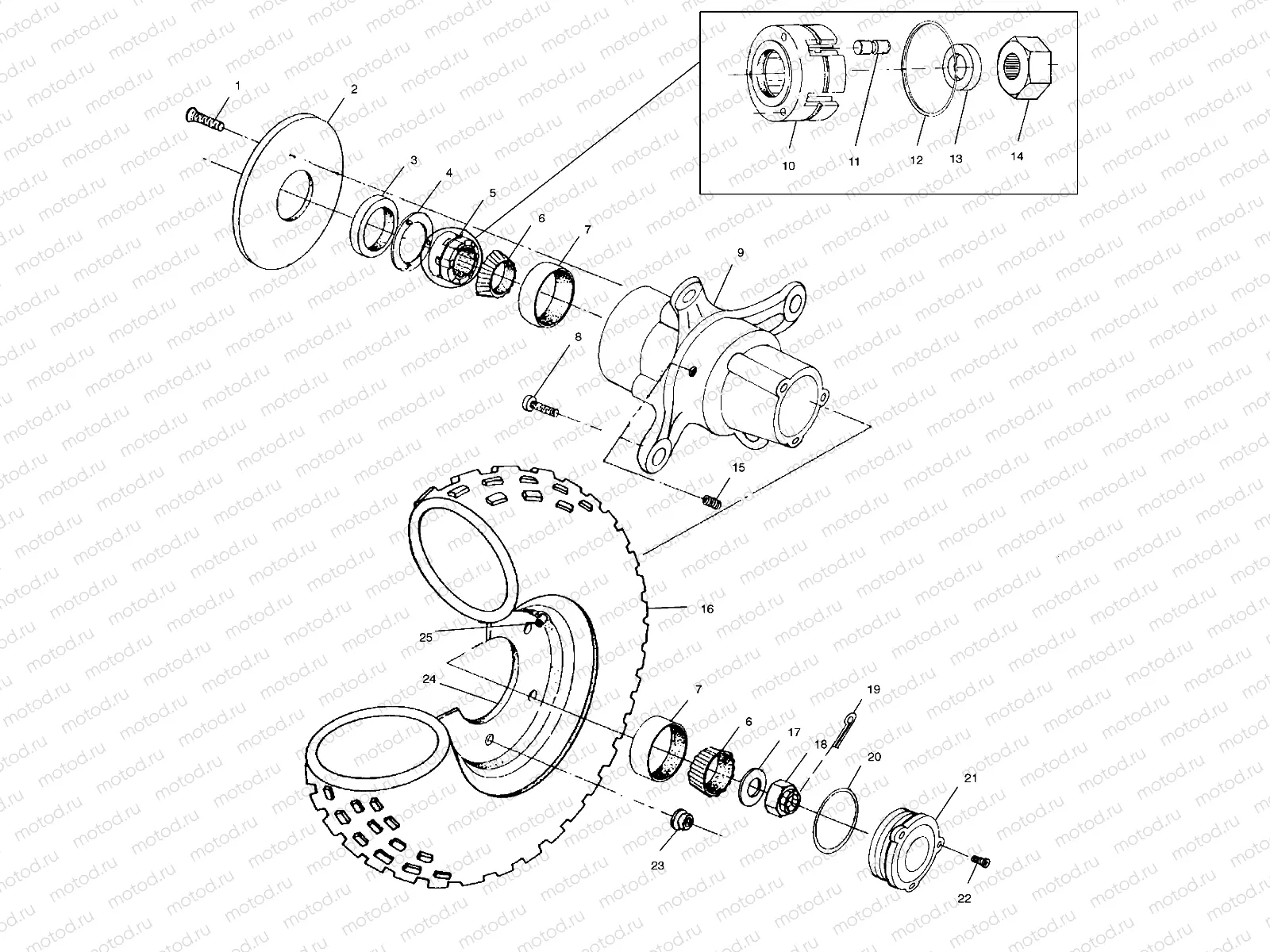 FRONT WHEEL - A00CK42AA (4949304930B006) | FRONT WHEEL - A00CK42AA (4949304930B006)