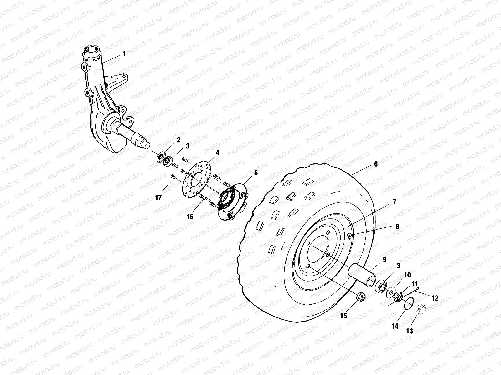 FRONT WHEEL - A01CB32AA (4963966396B002) | FRONT WHEEL - A01CB32AA (4963966396B002)