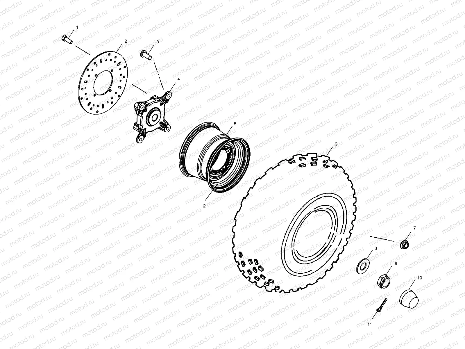 FRONT WHEEL - A01CD32FB (4964026402B009) | FRONT WHEEL - A01CD32FB (4964026402B009)