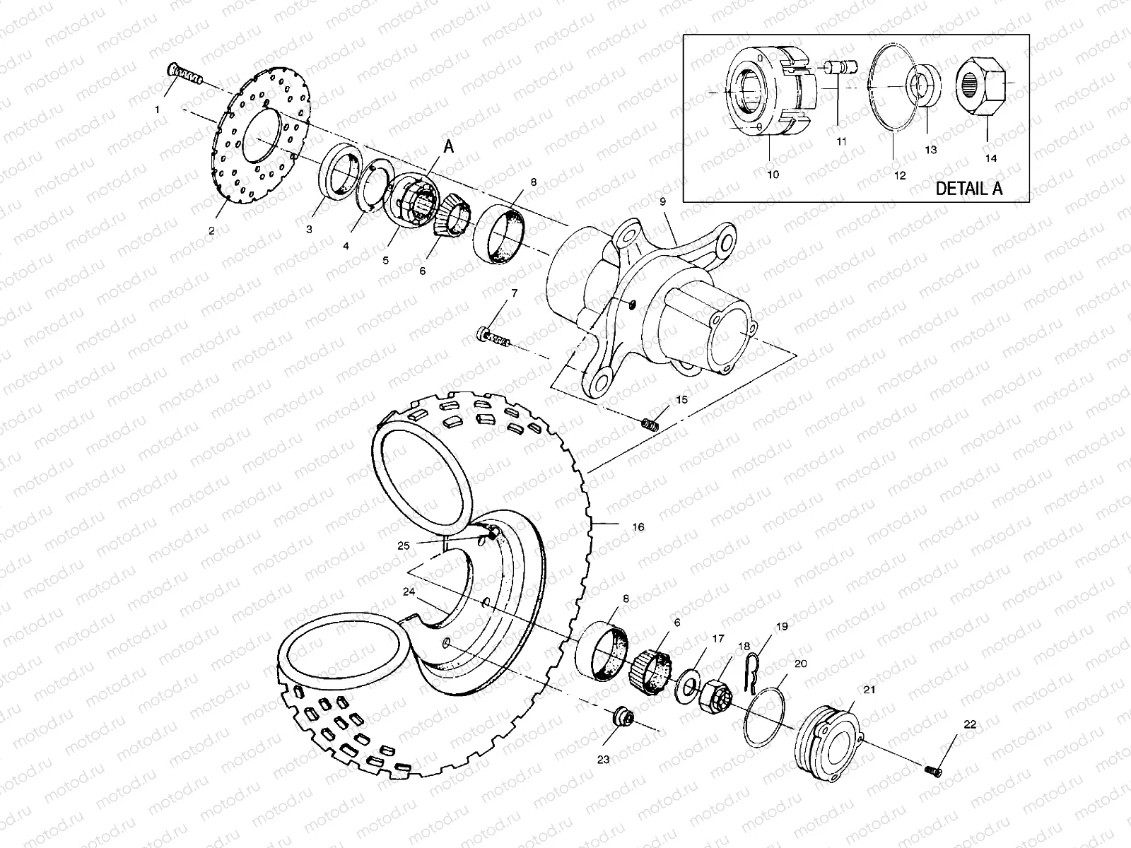 FRONT WHEEL - A01CG38CA (4963916391B004) | FRONT WHEEL - A01CG38CA (4963916391B004)