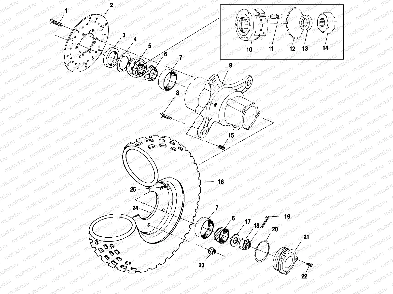 FRONT WHEEL - A01CH50AA (4964466446B006) | FRONT WHEEL - A01CH50AA (4964466446B006)