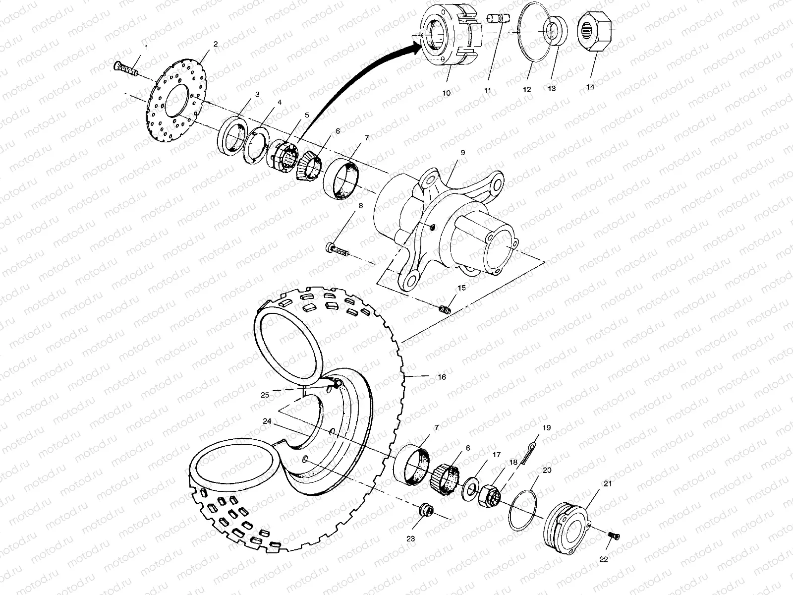 FRONT WHEEL - A01CK32AA (4964086408B004) | FRONT WHEEL - A01CK32AA (4964086408B004)