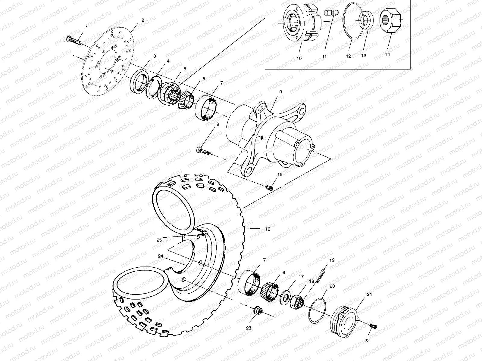 FRONT WHEEL - A01CK42AA (4964136413B004) | FRONT WHEEL - A01CK42AA (4964136413B004)