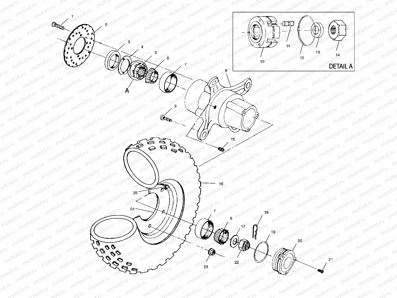 FRONT WHEEL - A02BG38CA (4974677467B08) | FRONT WHEEL - A02BG38CA (4974677467B08)