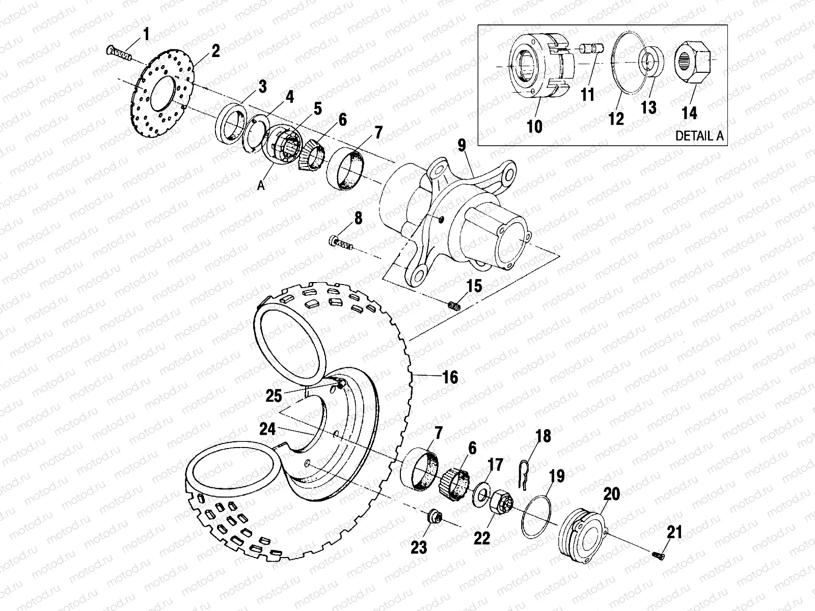 FRONT WHEEL - A02BG50AA/AC (4970027002B05) | FRONT WHEEL - A02BG50AA/AC (4970027002B05)