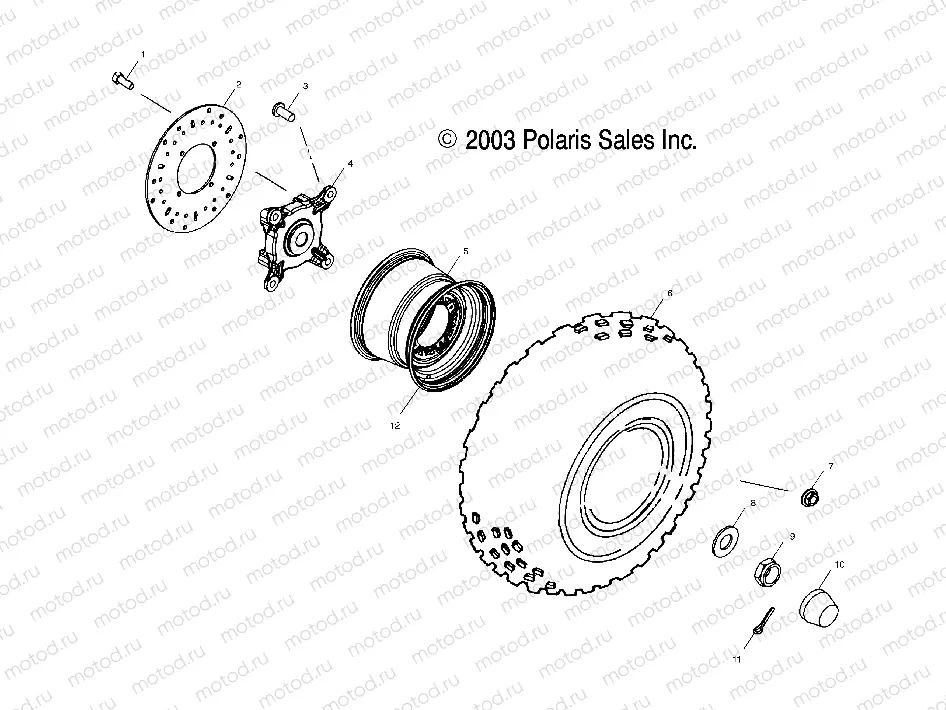 FRONT WHEEL - A02CD50AA/AB/FB (4970197019B07) | FRONT WHEEL - A02CD50AA/AB/FB (4970197019B07)