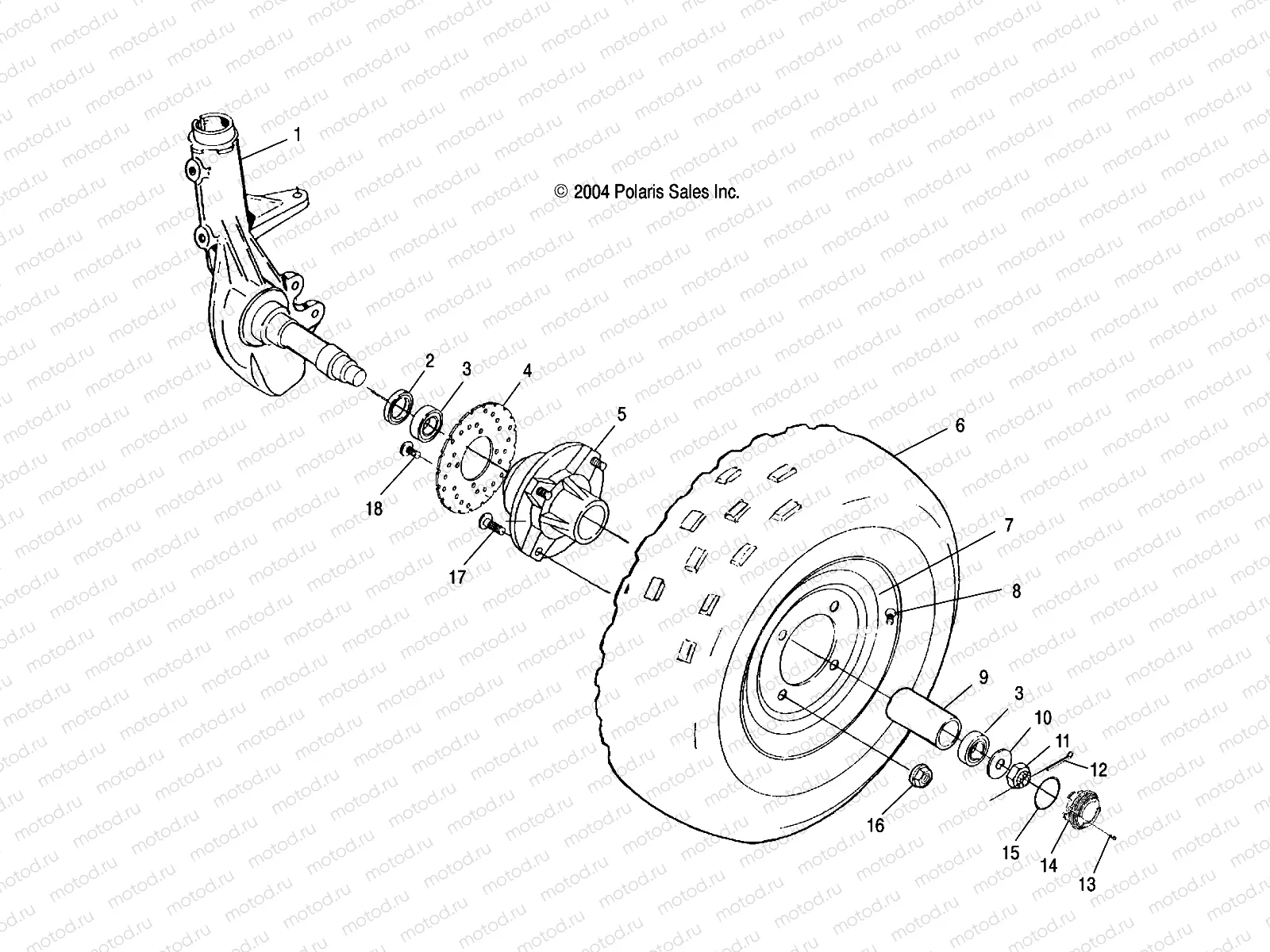 FRONT WHEEL - A03CA32AA (4994889488B06) | FRONT WHEEL - A03CA32AA (4994889488B06)