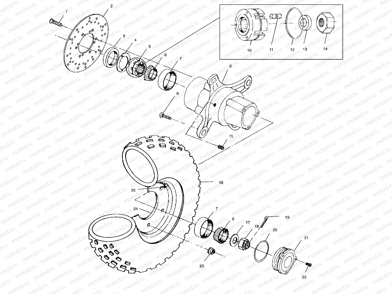 FRONT WHEEL - A03CH42AA/AB/AC (4975377537B09) | FRONT WHEEL - A03CH42AA/AB/AC (4975377537B09)