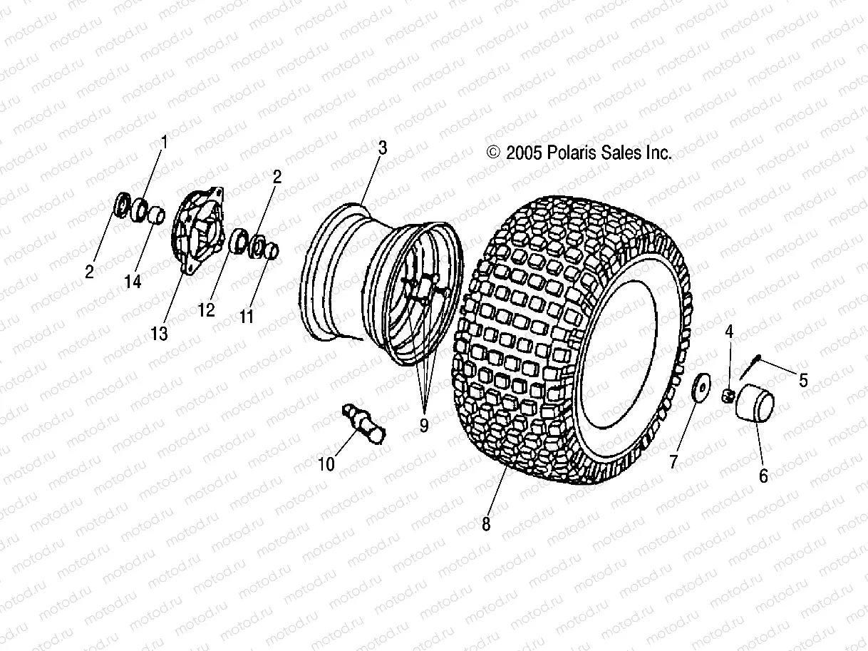 FRONT WHEEL - A03EA05CA/CB (4999202359920235B07) | FRONT WHEEL - A03EA05CA/CB (4999202359920235B07)