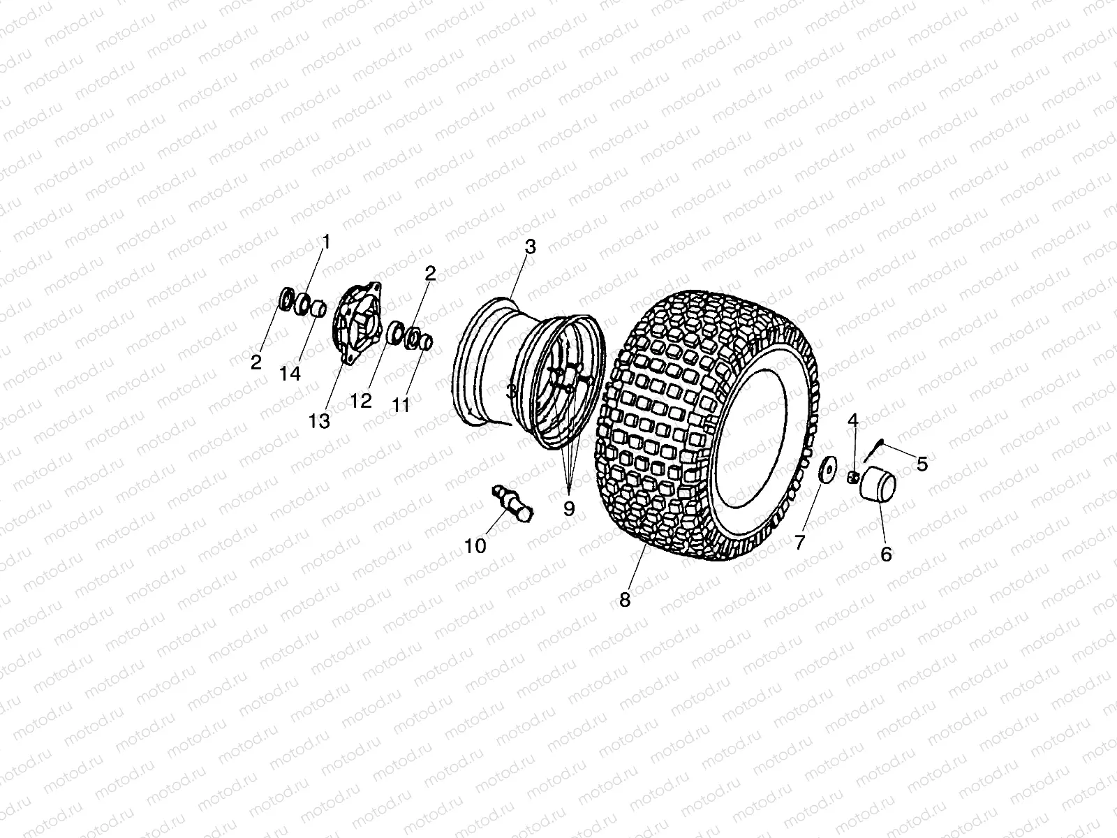 FRONT WHEEL - A03FA09CA/CC/CD (4978857885B07) | FRONT WHEEL - A03FA09CA/CC/CD (4978857885B07)