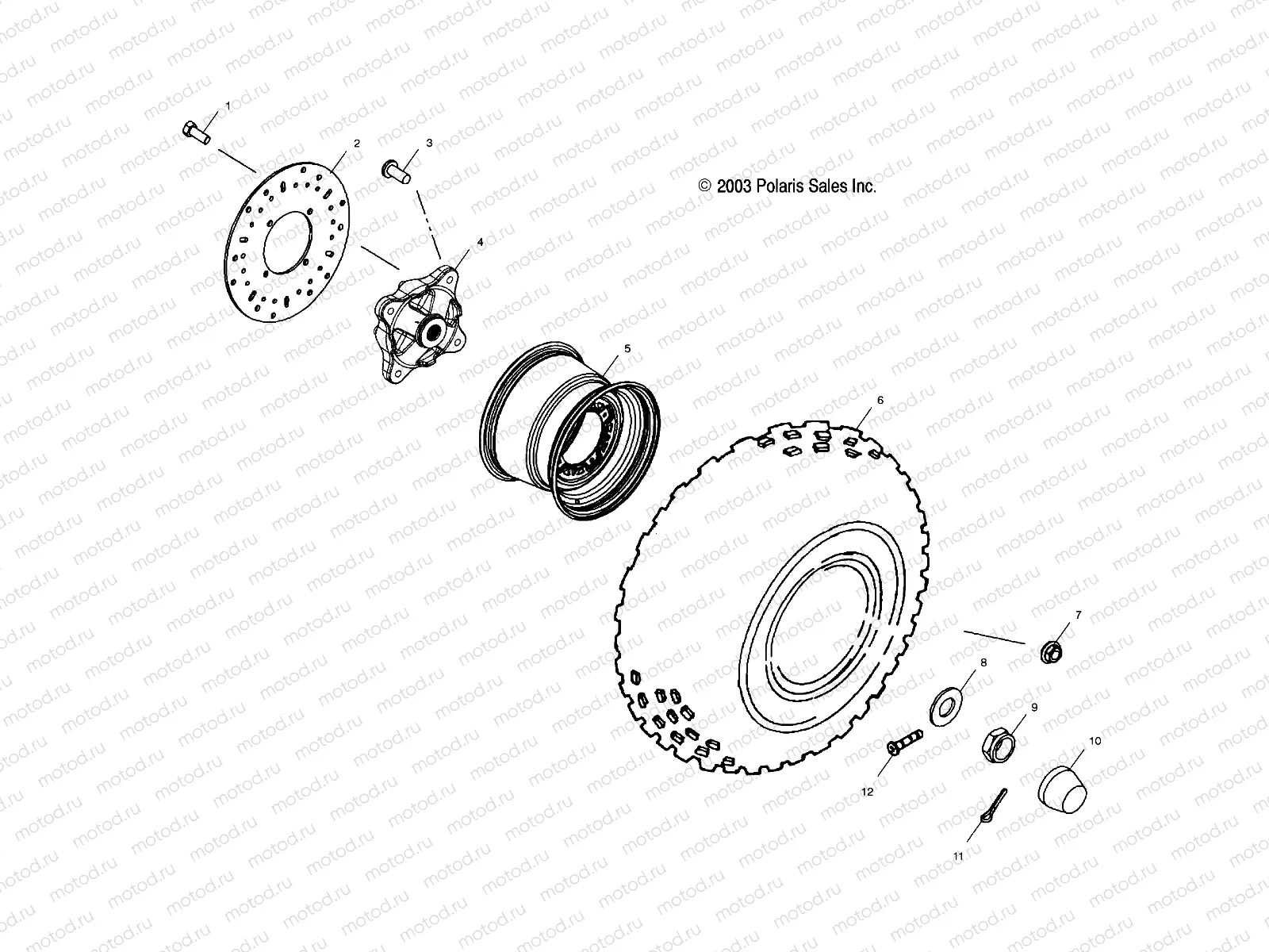 FRONT WHEEL - A04CH68AK/AL/AN/AO (4987318731B07) | FRONT WHEEL - A04CH68AK/AL/AN/AO (4987318731B07)