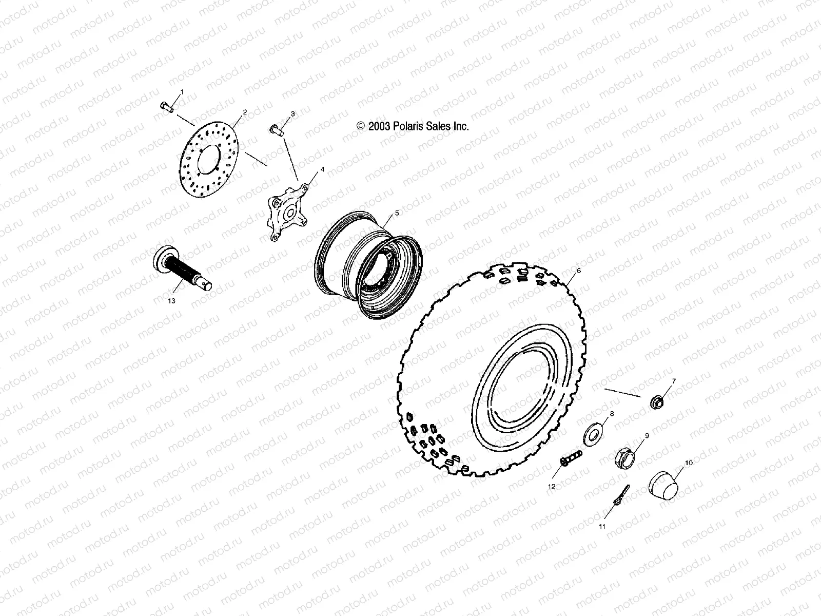 FRONT WHEEL - A04RB42AA/A04RD50AA/AB/AC/A04RF50AA (4987918791B11) | FRONT WHEEL - A04RB42AA/A04RD50AA/AB/AC/A04RF50AA (4987918791B11)