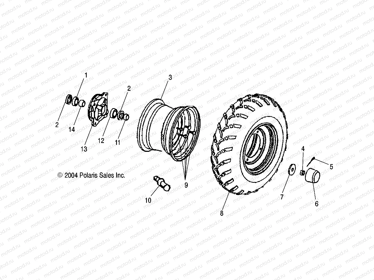 FRONT WHEEL - A05FA09CA/CB/CC (4995069506B08) | FRONT WHEEL - A05FA09CA/CB/CC (4995069506B08)