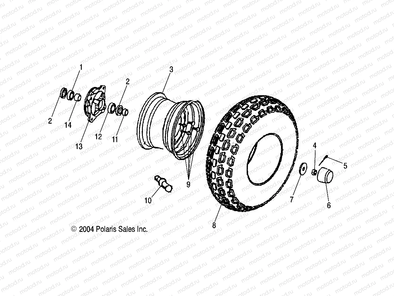FRONT WHEEL - A05KA09CA/CB (4995259525B08) | FRONT WHEEL - A05KA09CA/CB (4995259525B08)