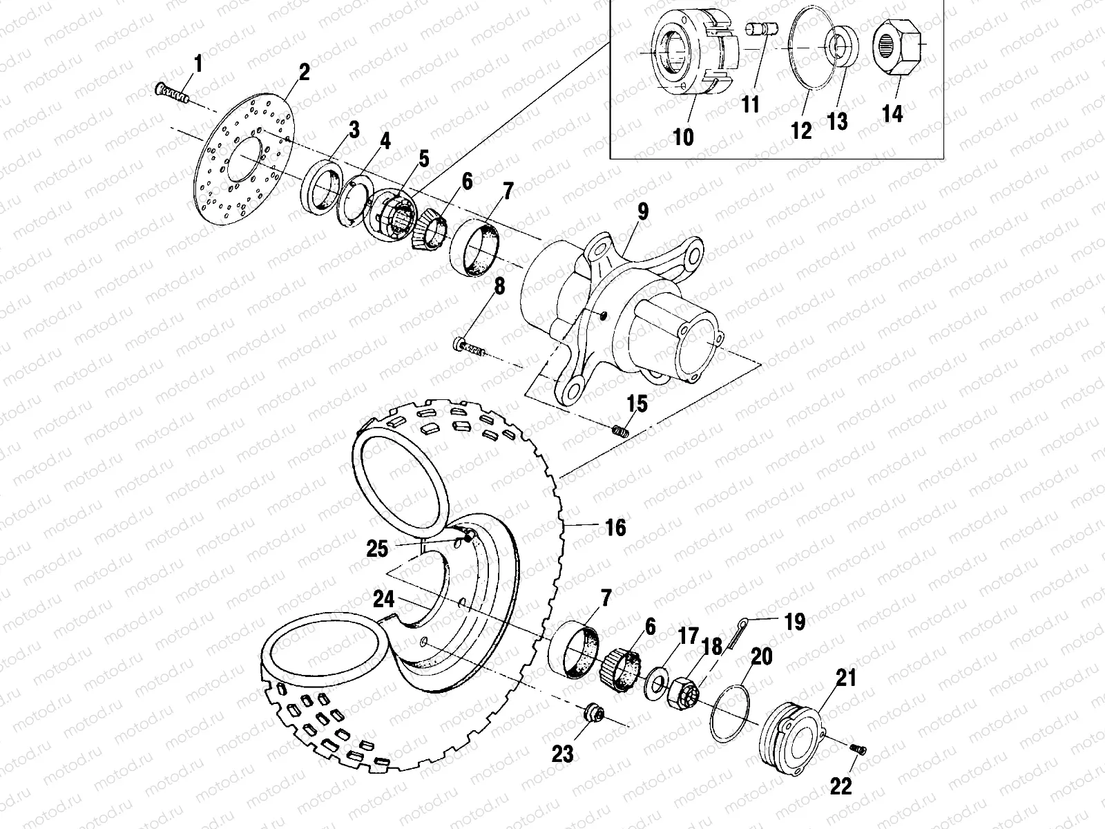 FRONT WHEEL - A10CH46CA (4964376437B004) | FRONT WHEEL - A10CH46CA (4964376437B004)