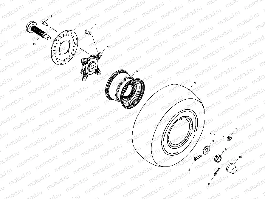 FRONT WHEEL - A10RB42AA (4970937093B06) | FRONT WHEEL - A10RB42AA (4970937093B06)