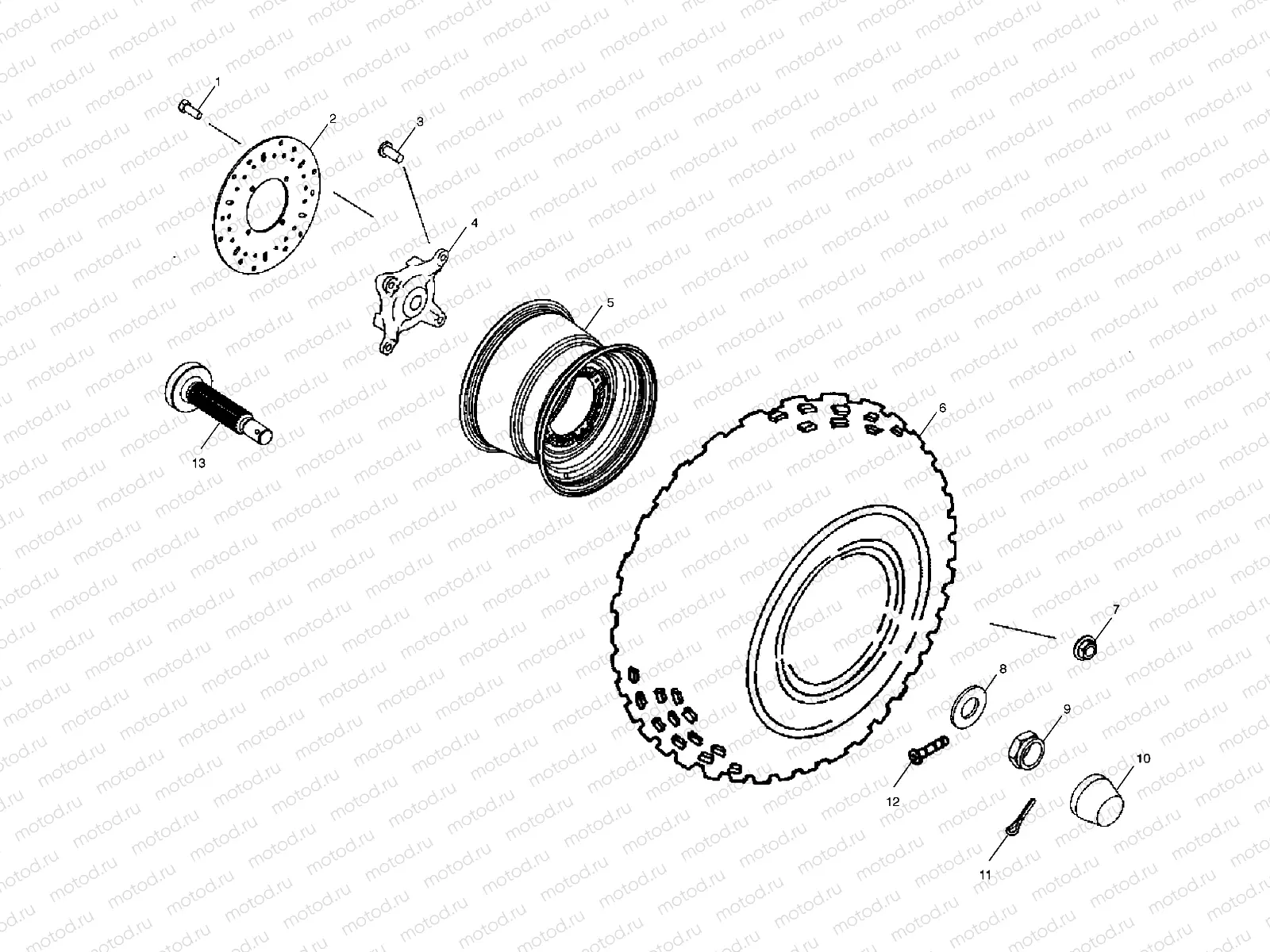 FRONT WHEEL - A11RB42AA/A11RD50AA/AB/A11RF50AA (4981798179B11) | FRONT WHEEL - A11RB42AA/A11RD50AA/AB/A11RF50AA (4981798179B11)