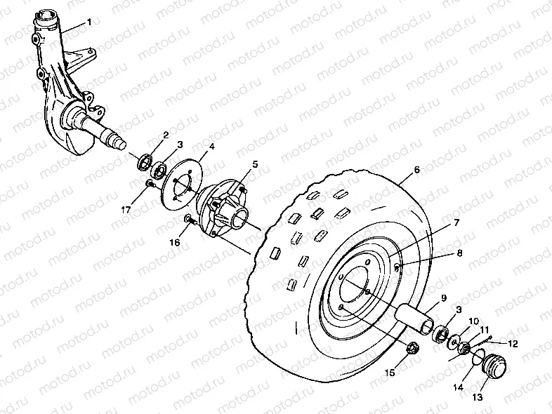 FRONT WHEEL - A99BA25CA (4949574957b002) | FRONT WHEEL - A99BA25CA (4949574957b002)