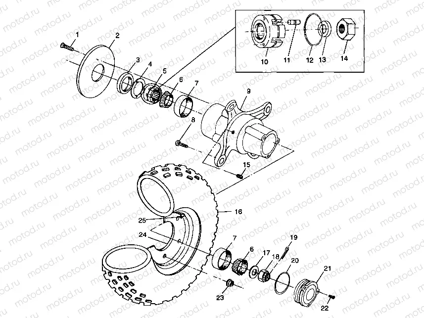 FRONT WHEEL - A99CD50AA (4949254925B006) | FRONT WHEEL - A99CD50AA (4949254925B006)