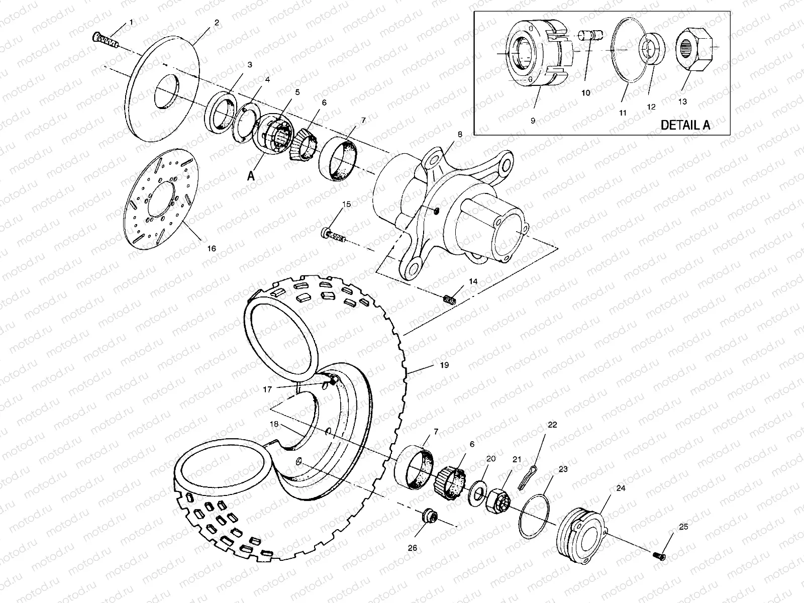 FRONT WHEEL - A99RF50AA (4946494649B012) | FRONT WHEEL - A99RF50AA (4946494649B012)
