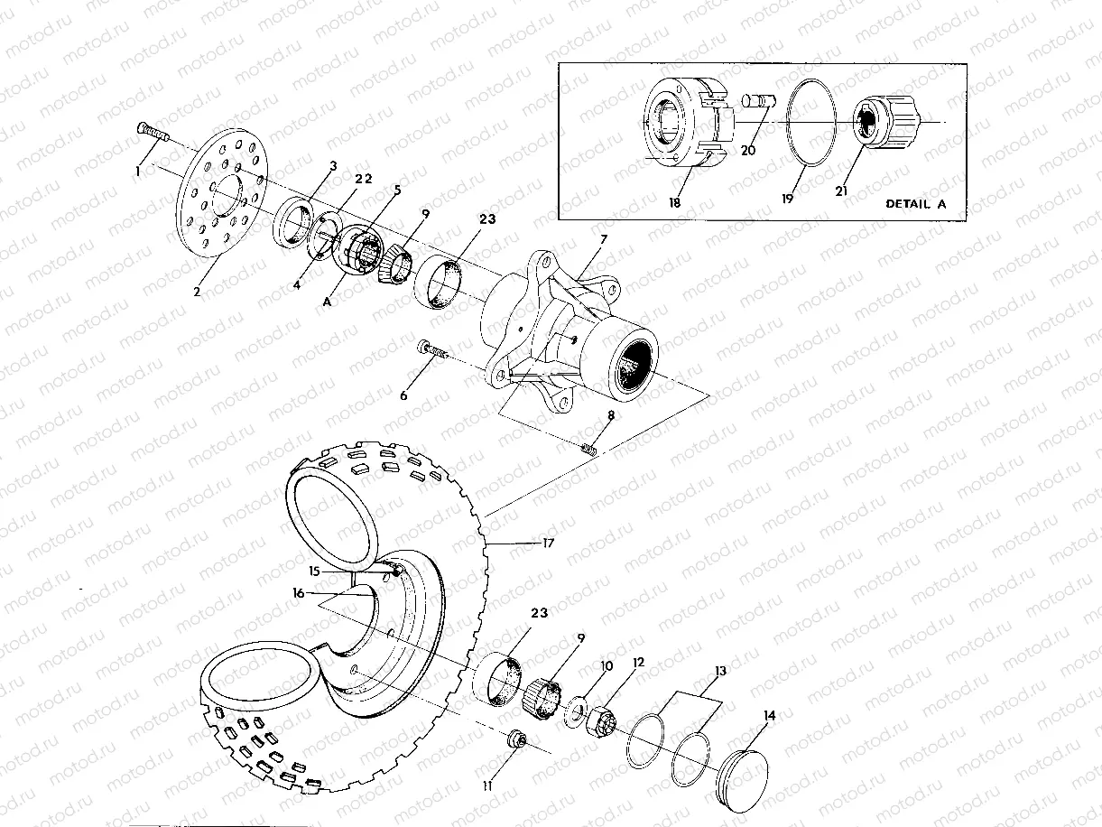 FRONT WHEEL ASSEMBLY 250 4x4 / W928127 (4922872287B010) | FRONT WHEEL ASSEMBLY 250 4x4 / W928127 (4922872287B010)