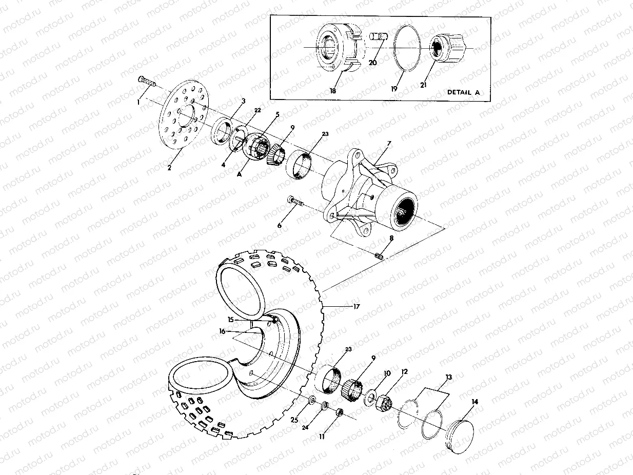 FRONT WHEEL ASSEMBLY 350 4X4 - Update (4919831983021A) | FRONT WHEEL ASSEMBLY 350 4X4 - Update (4919831983021A)