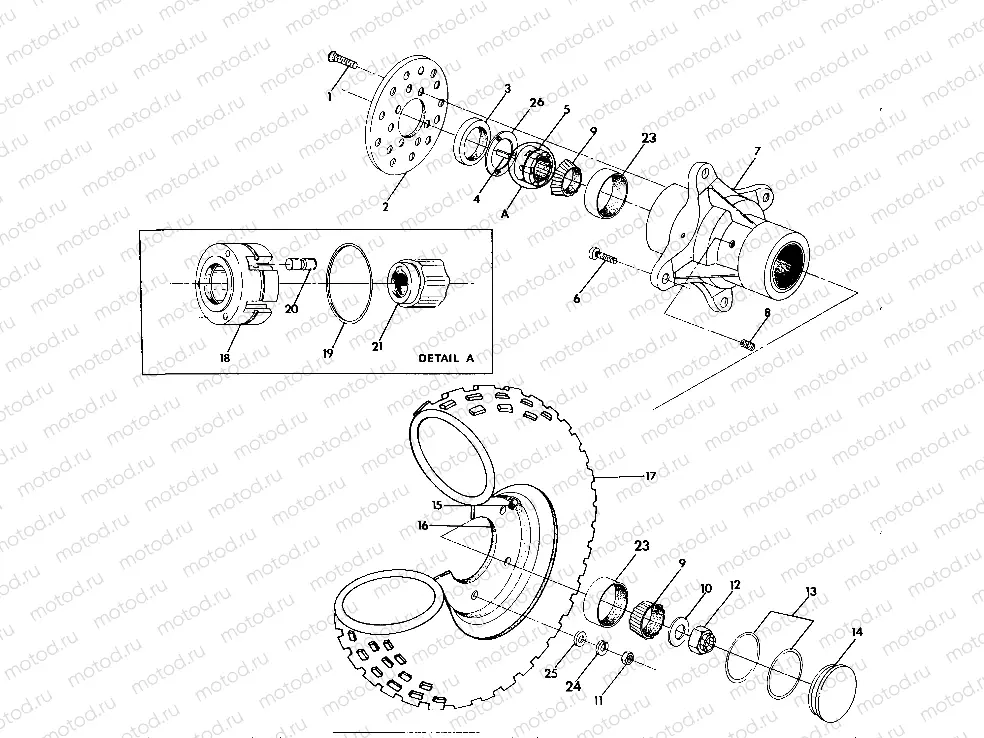 FRONT WHEEL ASSEMBLY 350 4X4 / W928139 (4922832283019A) | FRONT WHEEL ASSEMBLY 350 4X4 / W928139 (4922832283019A)