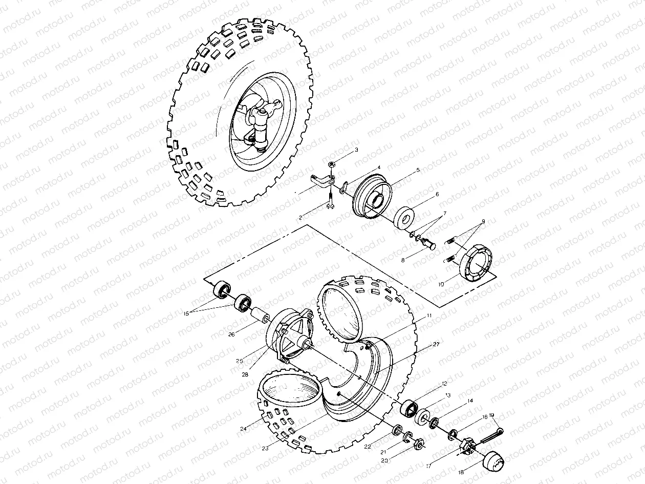 Front Wheel Assembly (4913501350015A) | Front Wheel Assembly (4913501350015A)