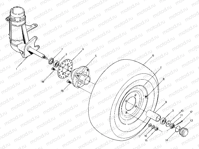 Front Wheel Assembly (4915951595017A) | Front Wheel Assembly (4915951595017A)