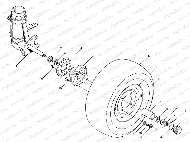 Front Wheel Assembly (4917741774017A) | Front Wheel Assembly (4917741774017A)
