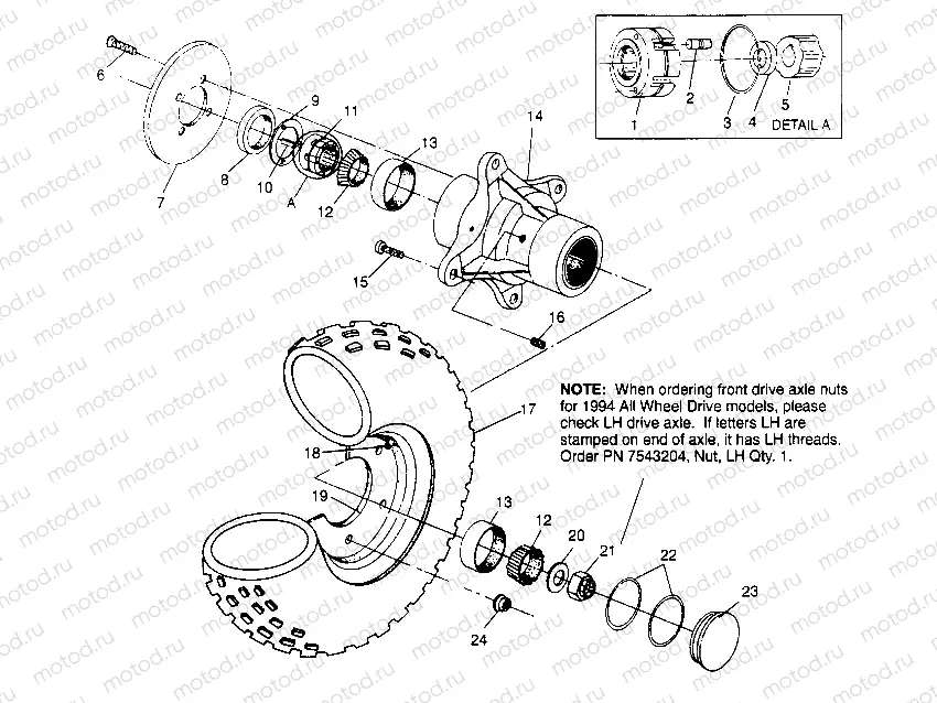 FRONT WHEEL ASSEMBLY 4x4 300 W948130 (4926762676B005) | FRONT WHEEL ASSEMBLY 4x4 300 W948130 (4926762676B005)