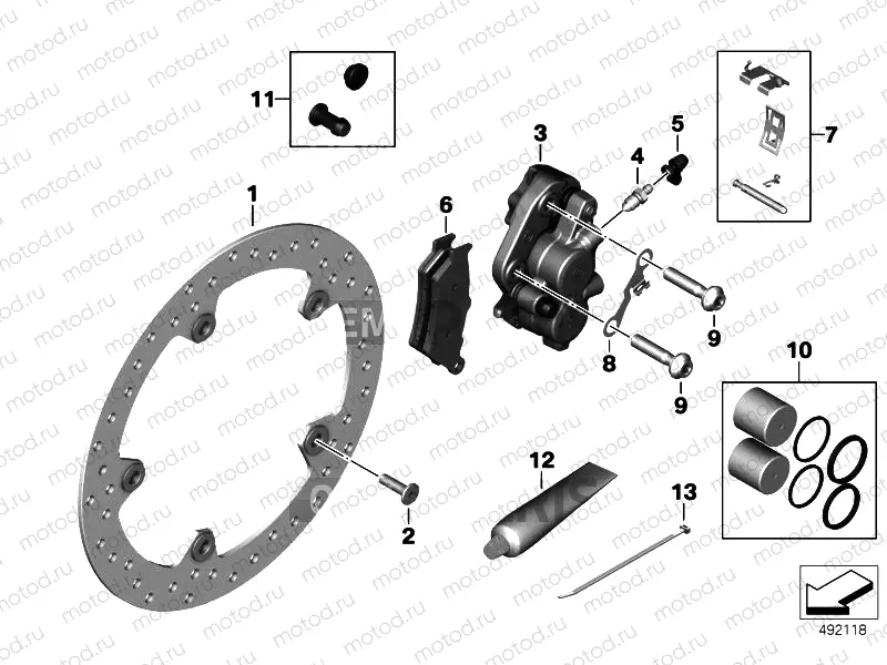 FRONT WHEEL BRAKE