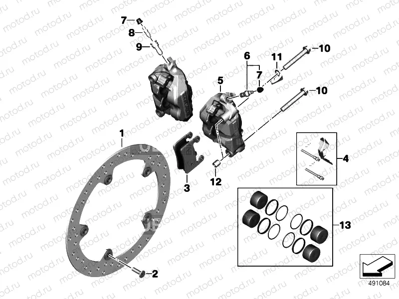 FRONT WHEEL BRAKE