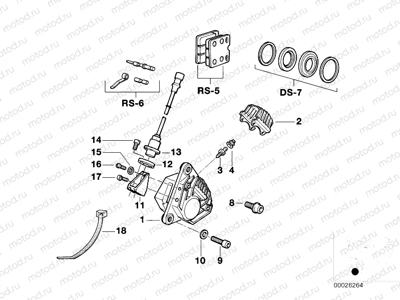 Front wheel brake, ABS