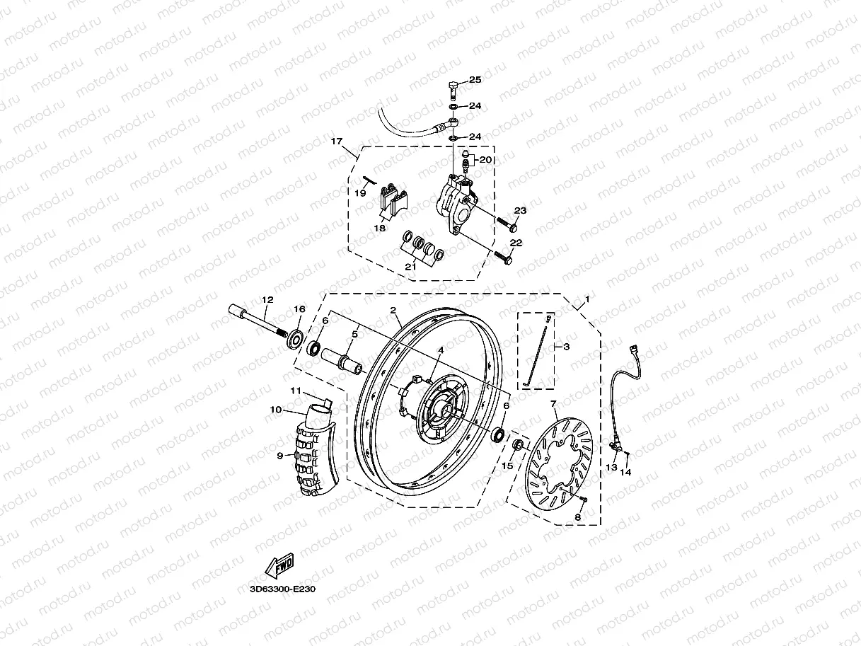 FRONT WHEEL & BRAKE SYSTEM