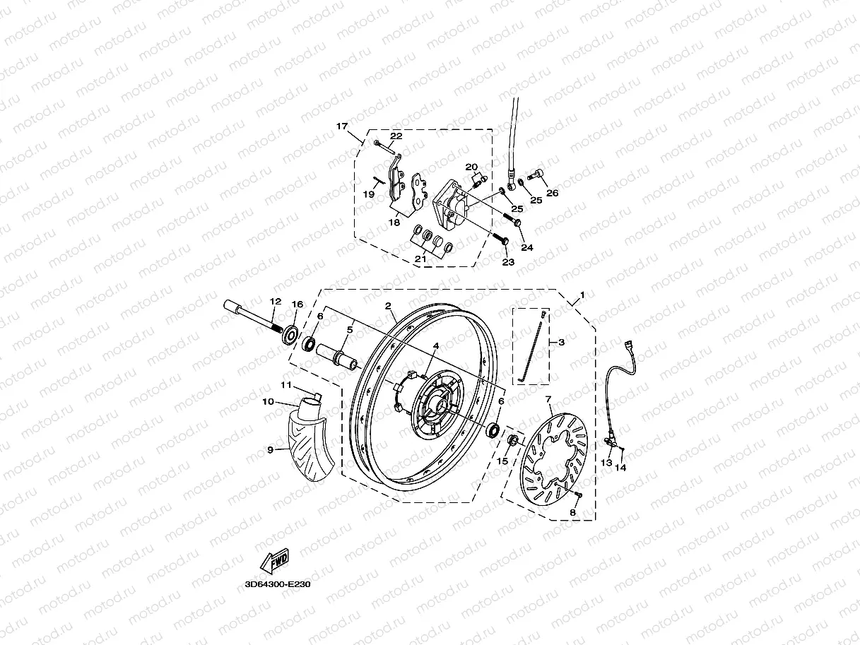 FRONT WHEEL & BRAKE SYSTEM