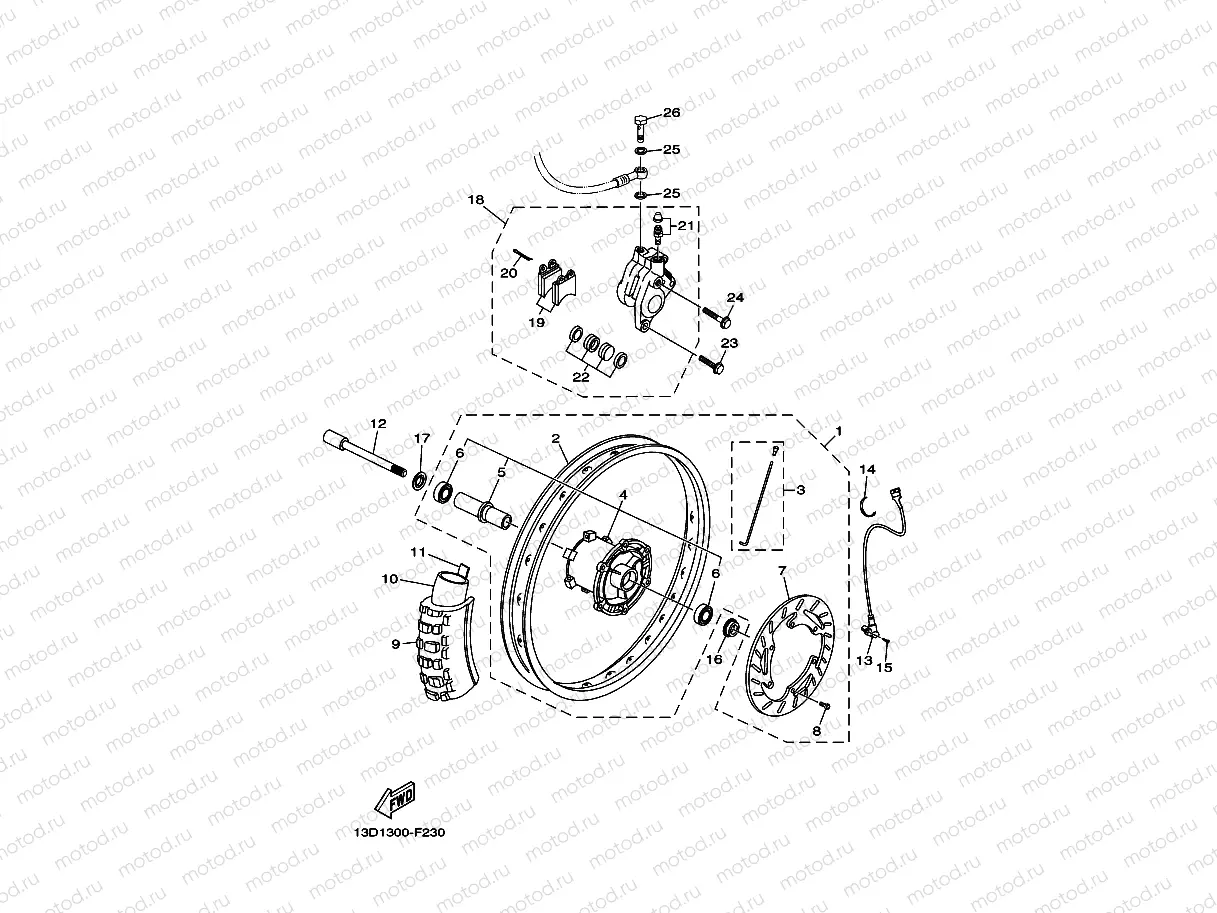 FRONT WHEEL & BRAKE SYSTEM