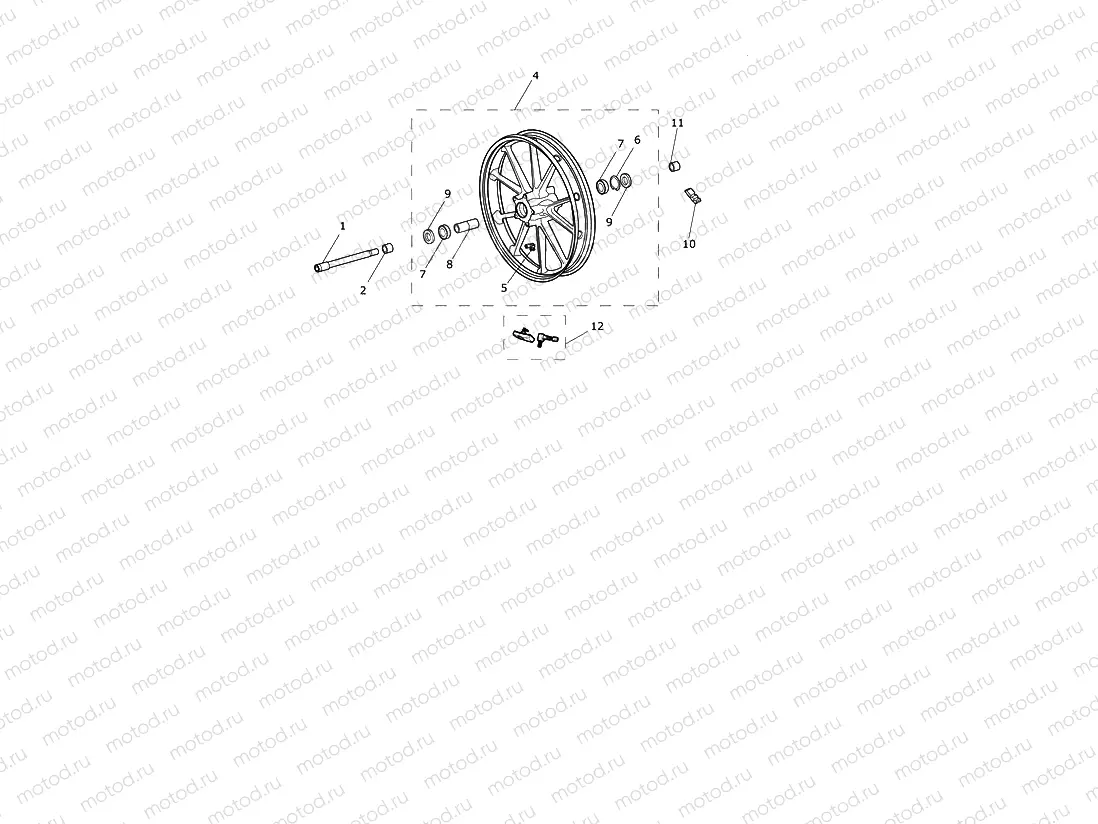Front Wheel Cast