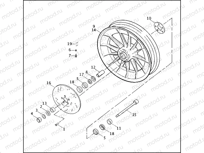 FRONT WHEEL - CAST