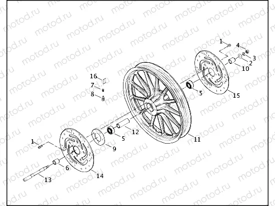 FRONT WHEEL - CAST