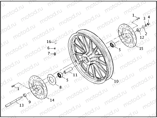 FRONT WHEEL - CAST
