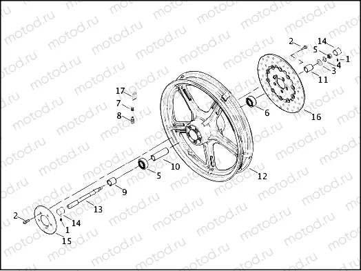 FRONT WHEEL - CAST
