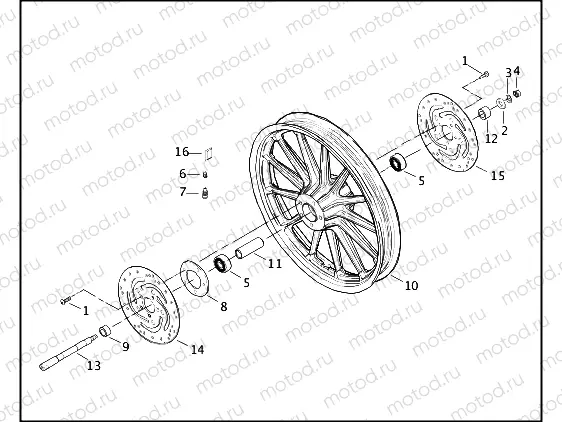 FRONT WHEEL - CAST