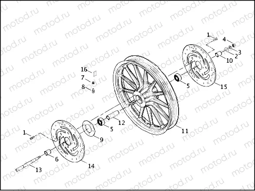 FRONT WHEEL - CAST