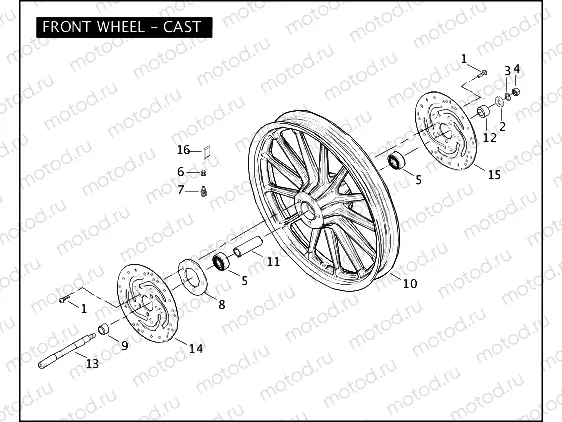 FRONT WHEEL - CAST