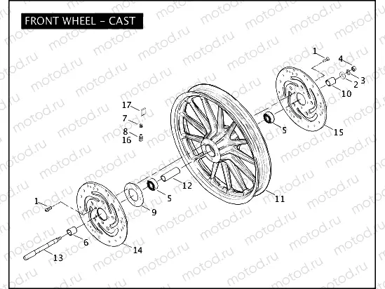 FRONT WHEEL - CAST